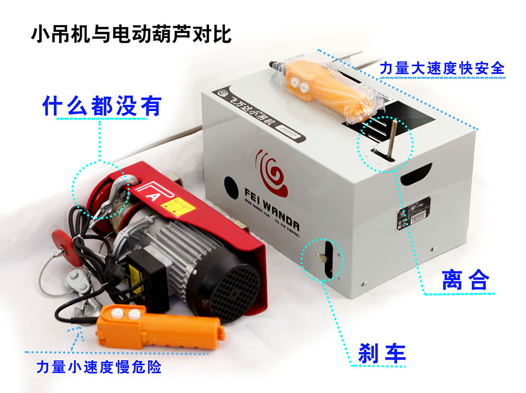 小吊機(jī)對(duì)比